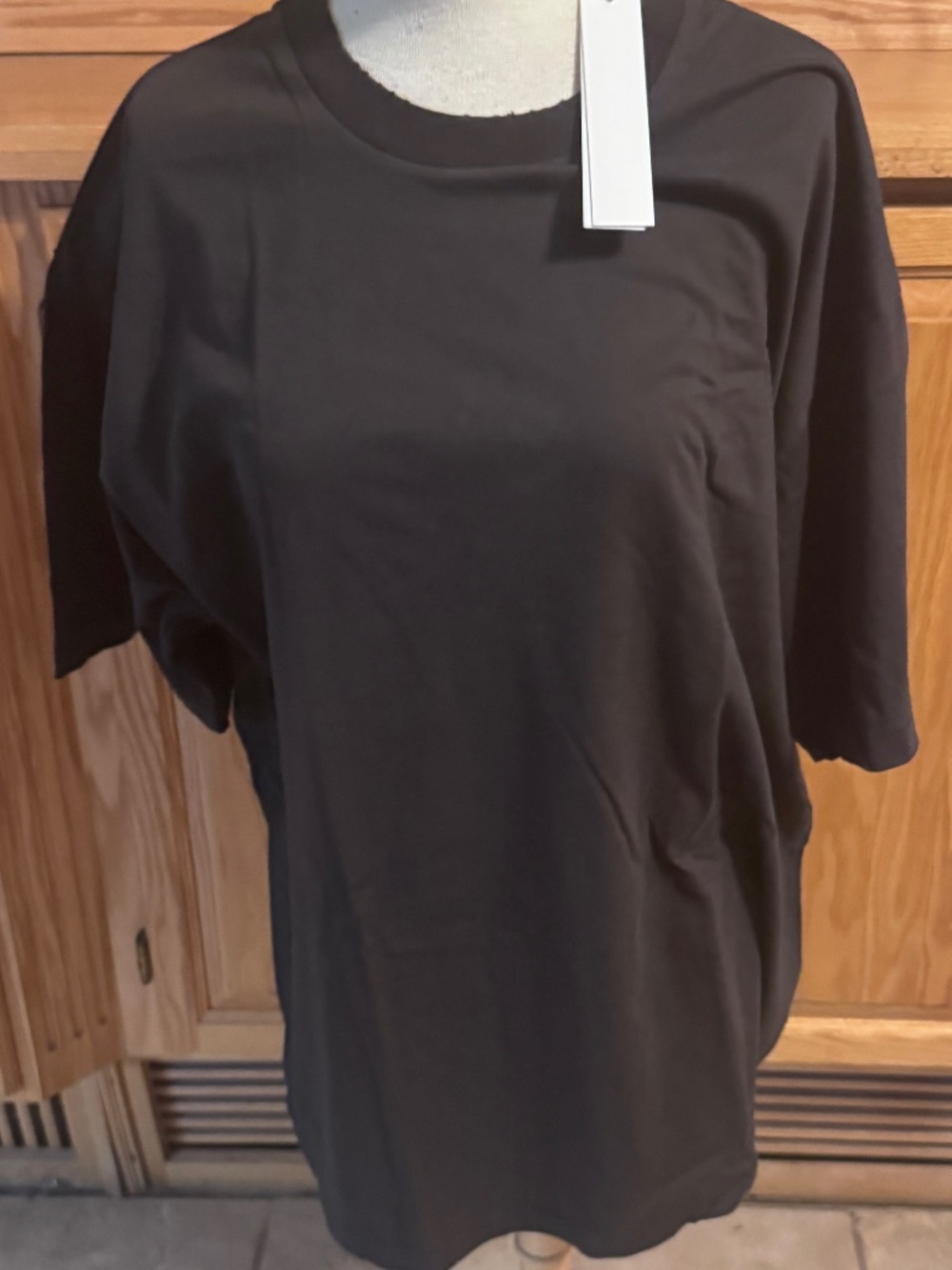 Men's Elwood Black Crew Neck Tee XXL Organic Cotton T-Shirt Classic